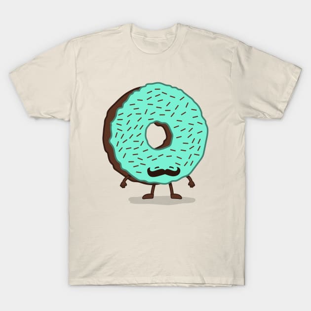 The Mustache Donut T-Shirt by nickv47